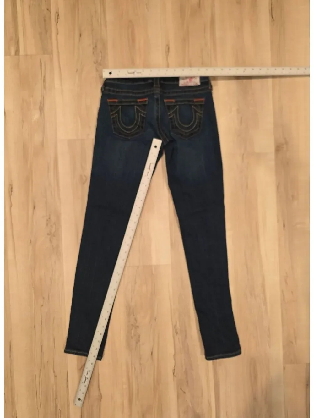 True Religion Dark Wash Skinny Jeans Size 26 Made in USA